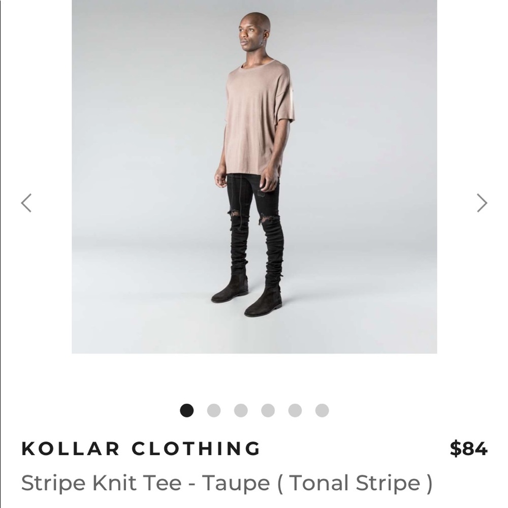 Kollar Clothing Stripe Knit Tee